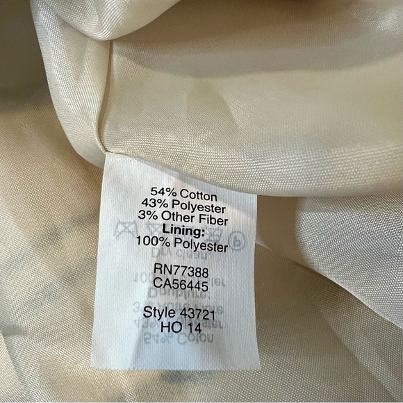 J. Crew Metallic Striped Fit & Flare Deep V-Neck Cocktail Dress. Size 4. - Picture 9 of 12